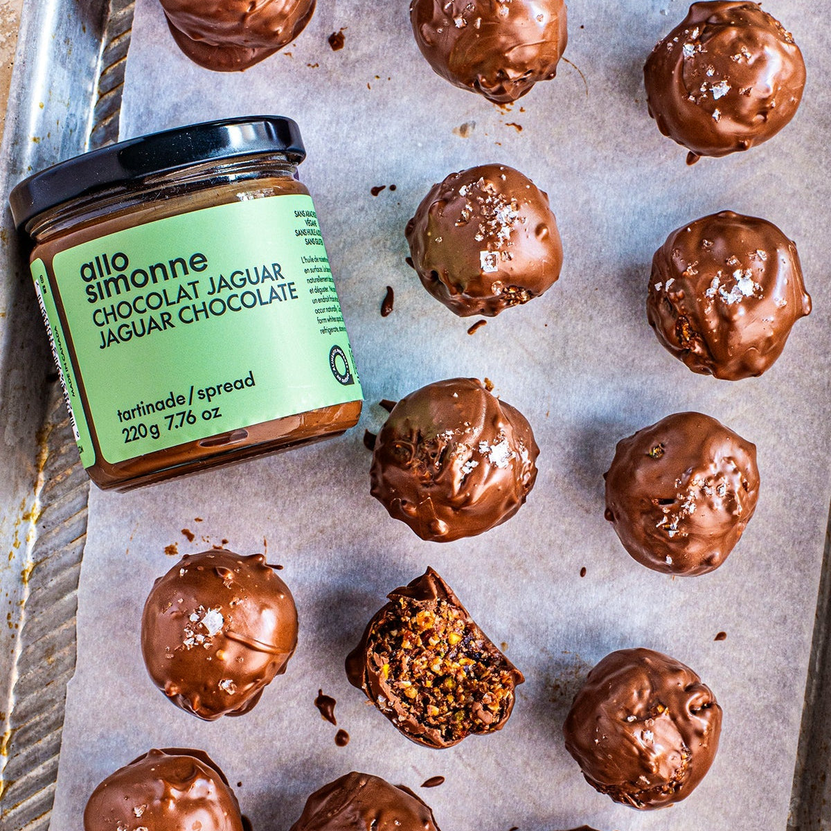 Boules d'énergie choco-noisette et pistache
