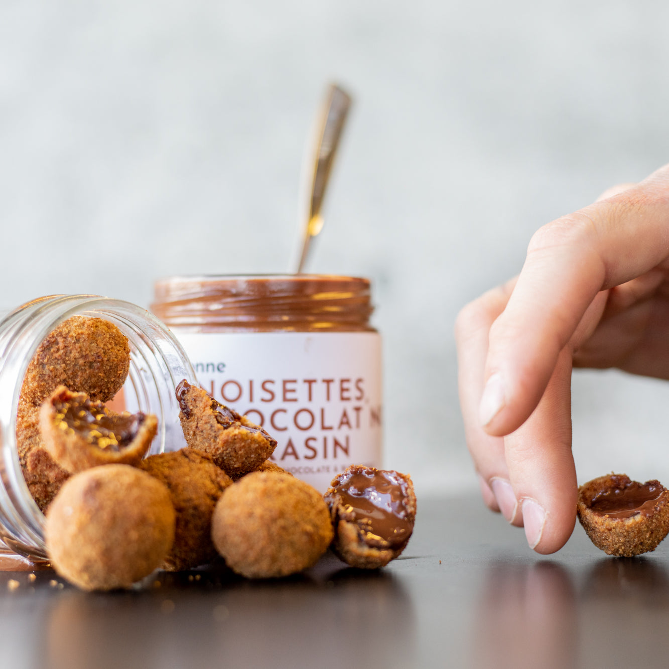 Croquettes croustillantes au chocolat noir & sarrasin