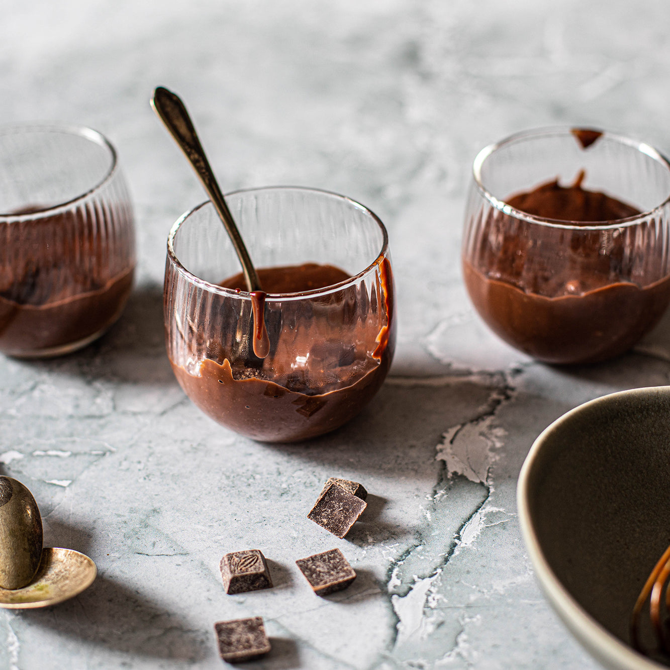 Crèmes chocolat-noisettes