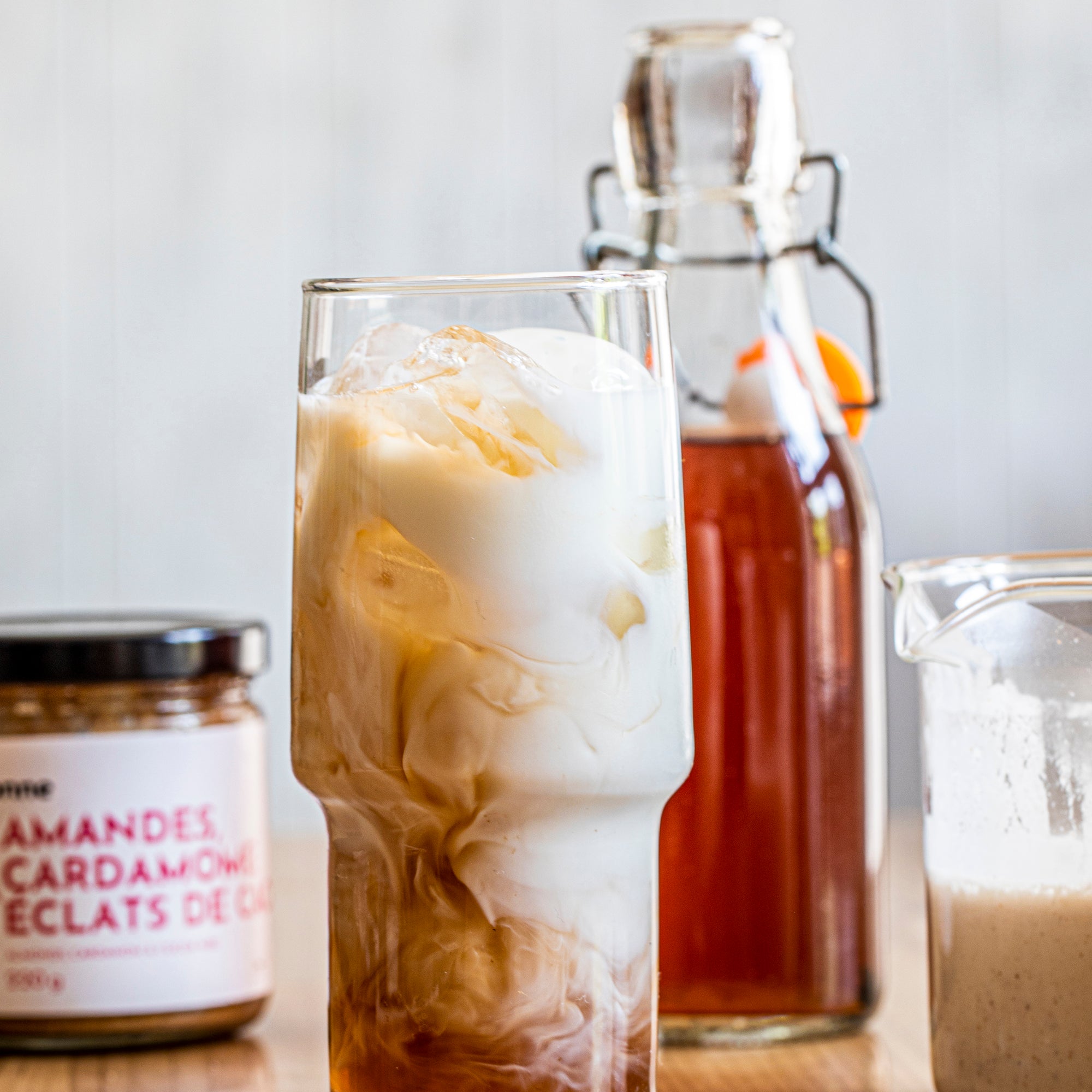 Iced chaï latte amandes et cardamome