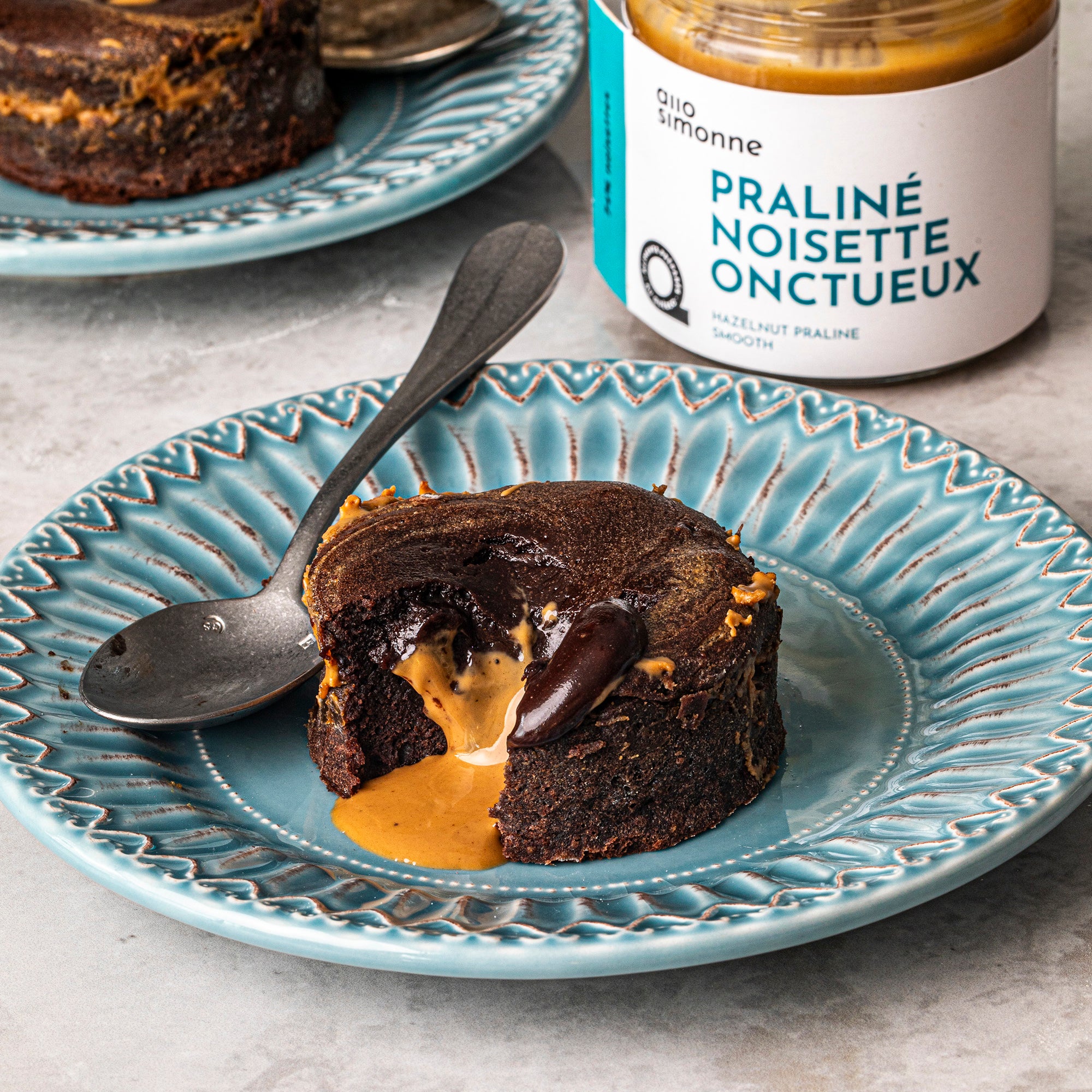 Mi-cuit chocolat au coeur praliné