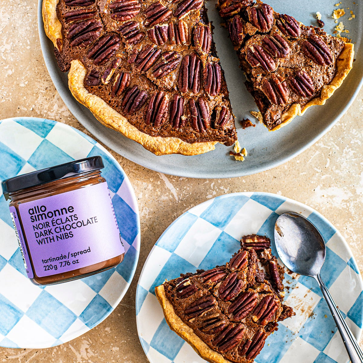 Tarte pacane et chocolat noir