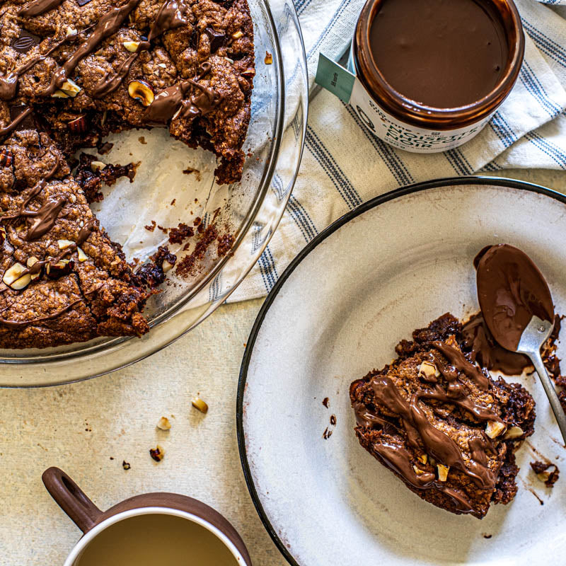 Biscuit géant choco-noisette à partager