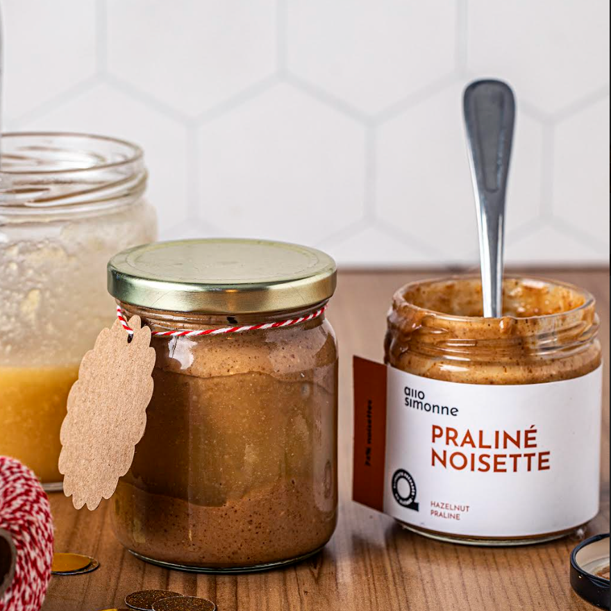 Caramel coulant praliné croquant