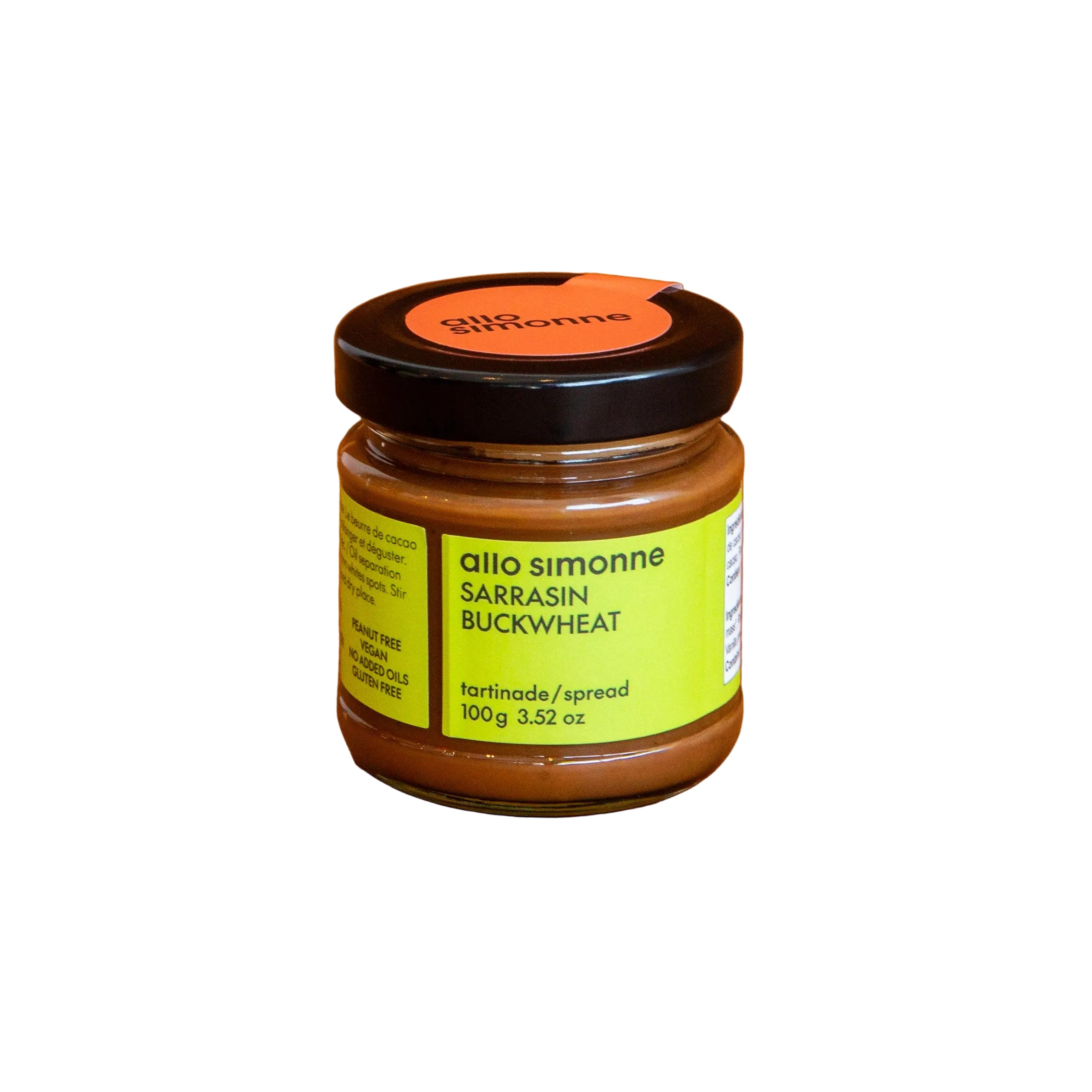 Pot de tartinade sarrasin Allo Simonne, 100 g
