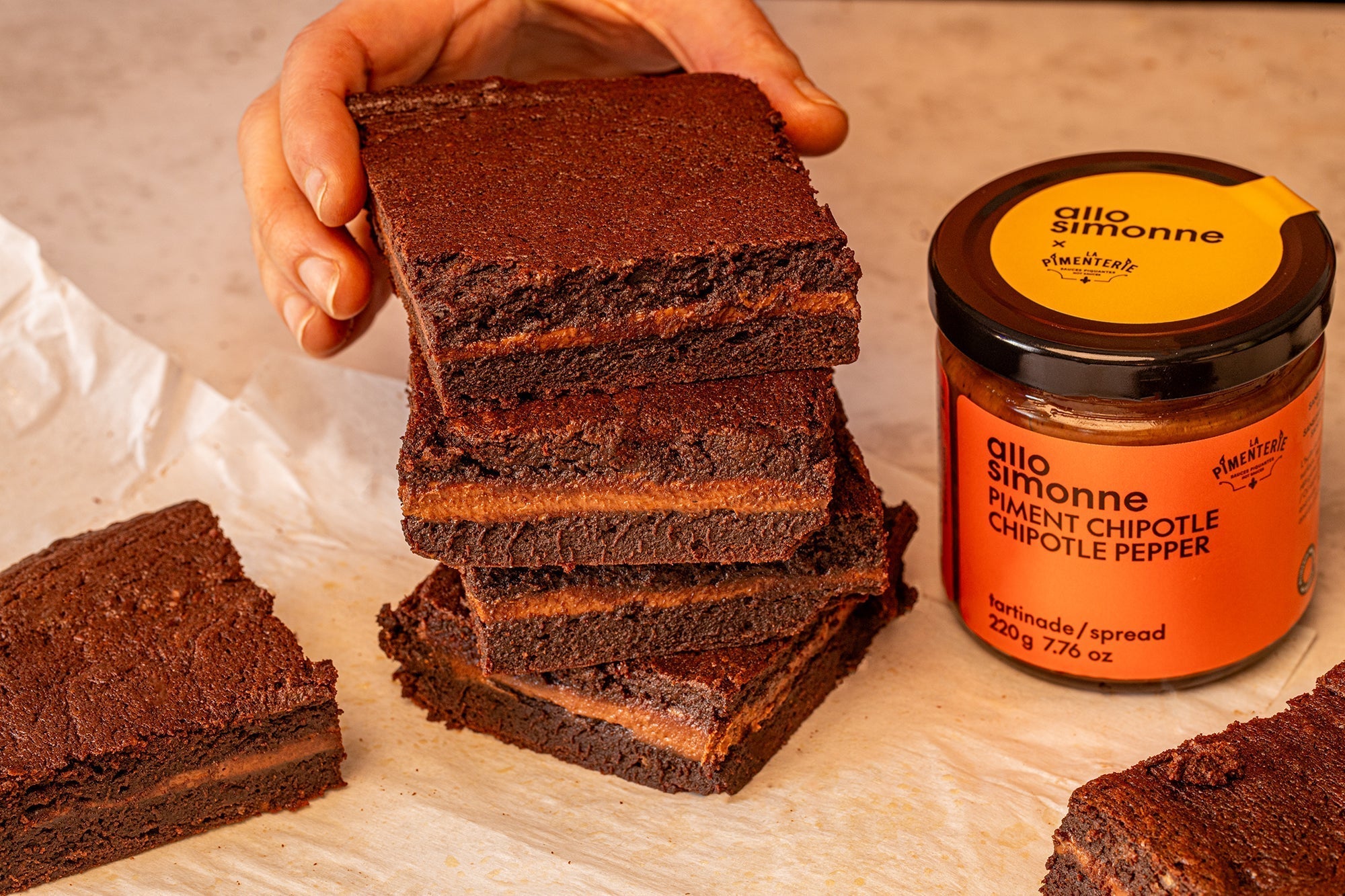 Brownies à l'érable et au chipotle