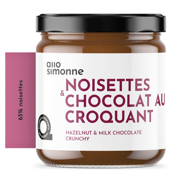 Tartinade Noisettes & Chocolat au Lait - Croquant | Allo Simonne ...