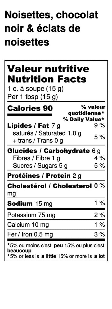 Pâte à tartiner CHOCOLAT NOIR 73% - NOISETTES 40% 200grs - La Torréfaction